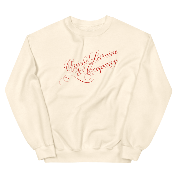 Julia Child x GBH Quiche Lorraine Crewneck Sweatshirt